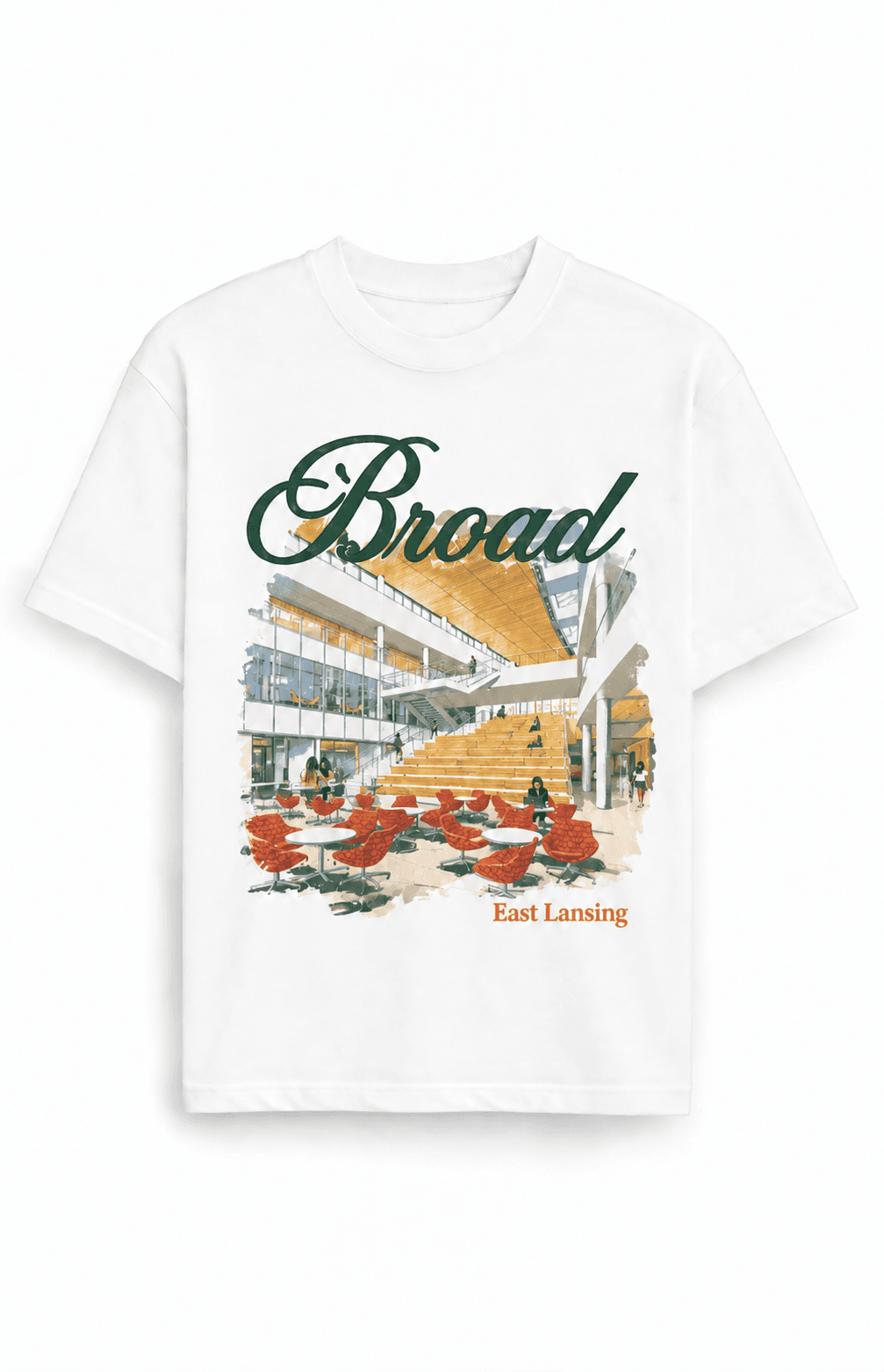 Broad Building Tee, White