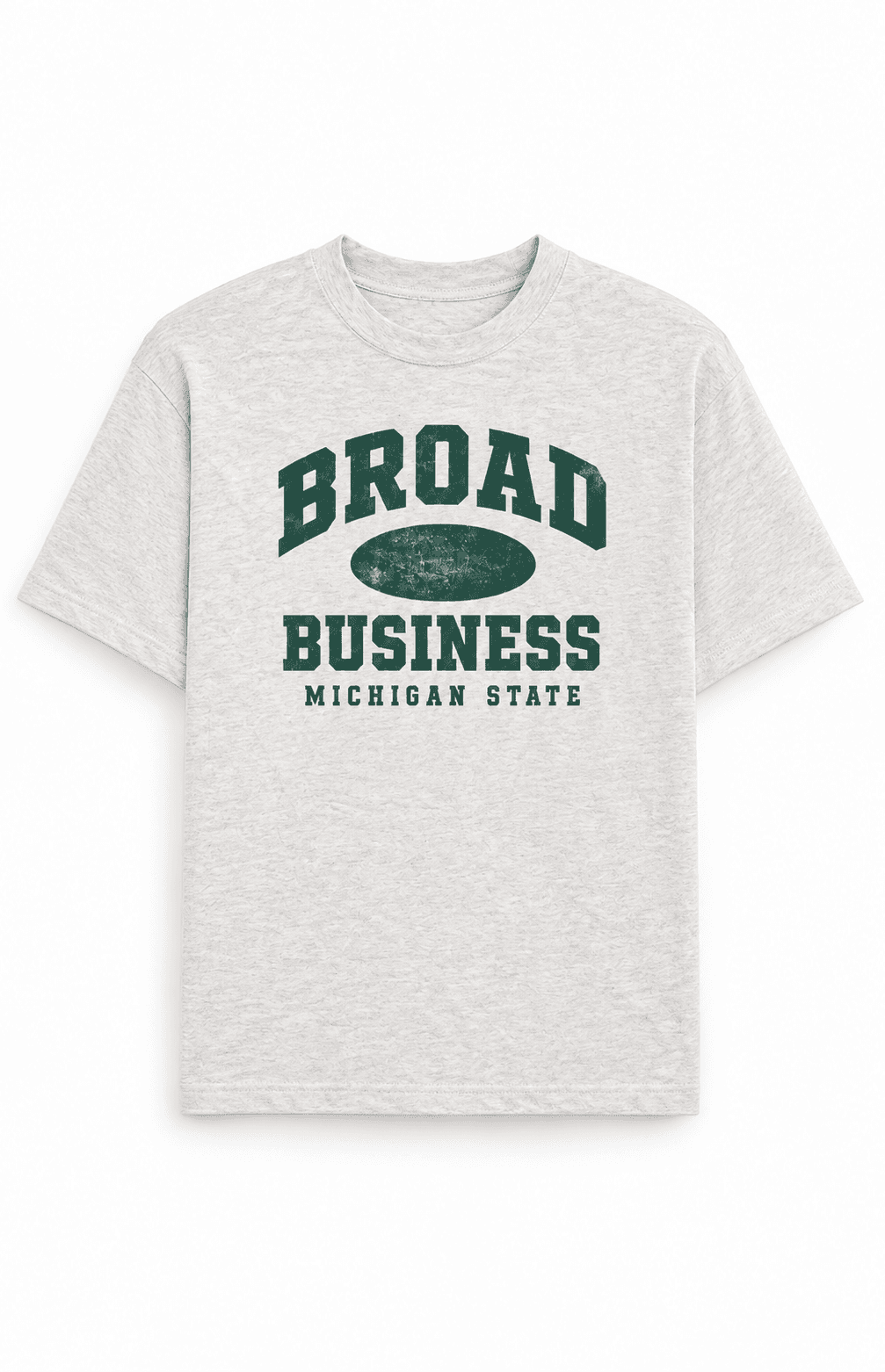 Broad Business Vintage Tee, Oatmeal heather
