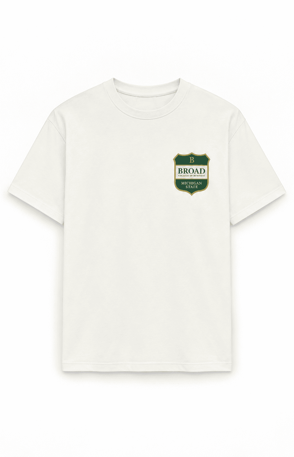 Broad Heritage Crest Tee, Vintage ivory