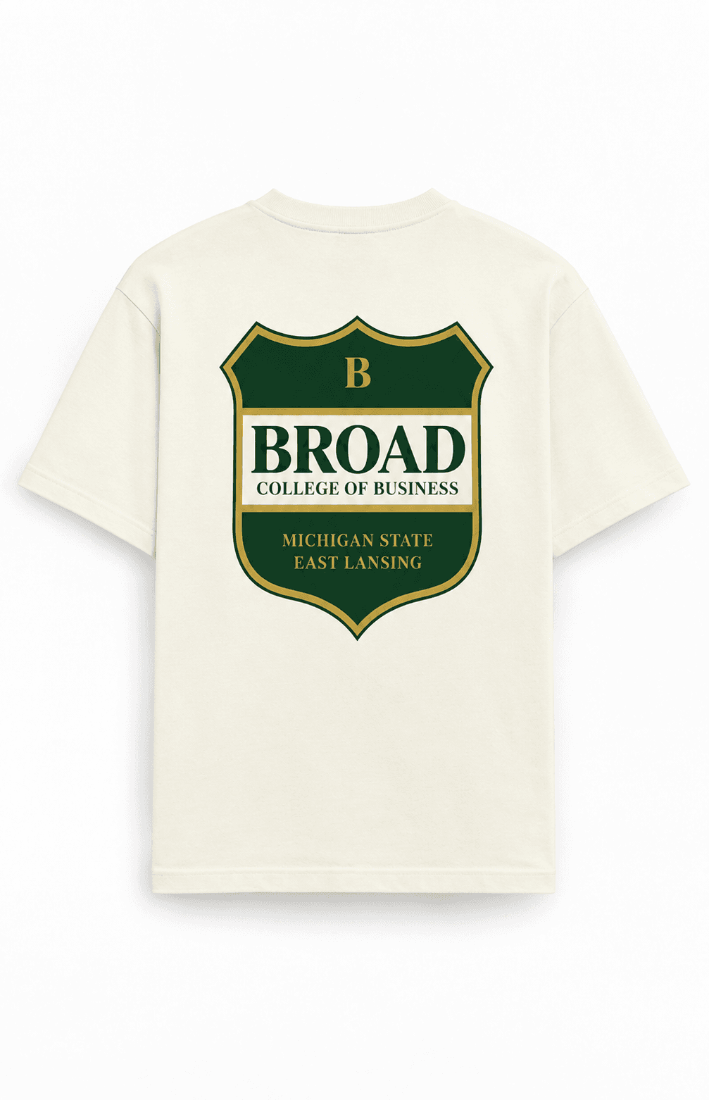 Broad Heritage Crest Tee, Vintage ivory, view 2