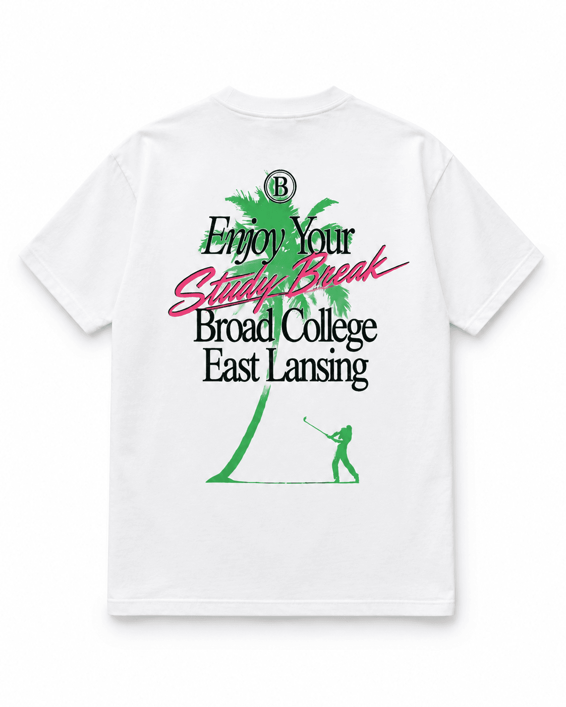 Broad Study Break Tee, White