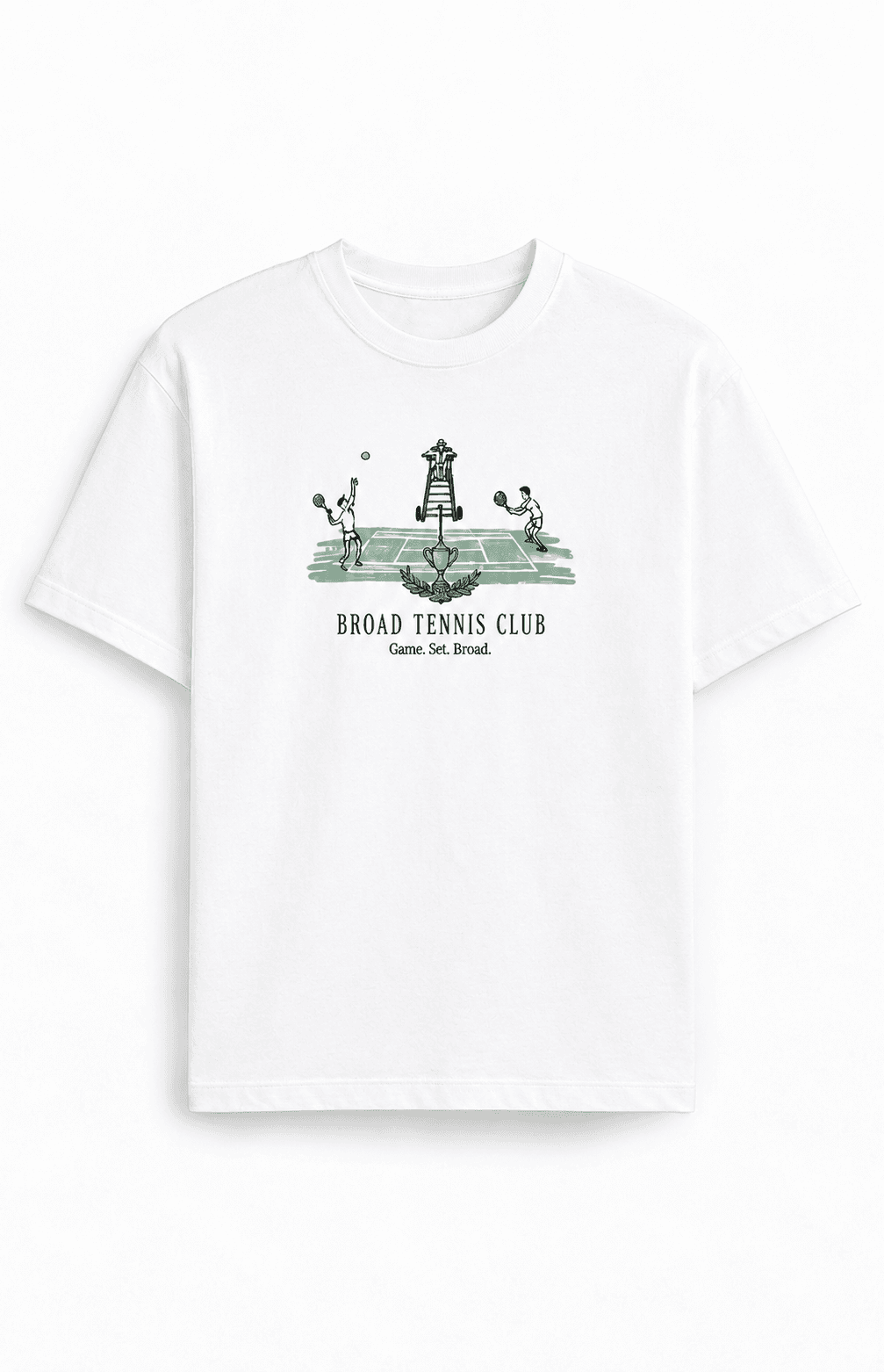 Broad Tennis Club Tee, White