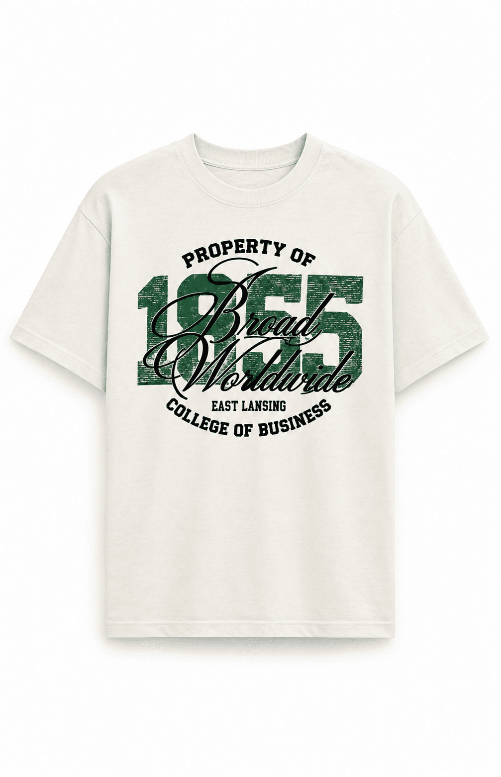 Broad Worldwide Tee, Ivory